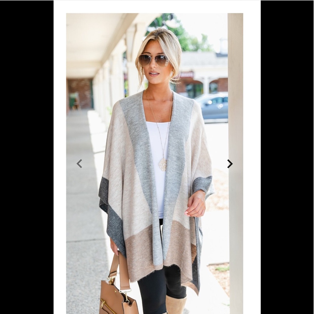 The Joelle Cardigan Kimono, Multi Color NWOT